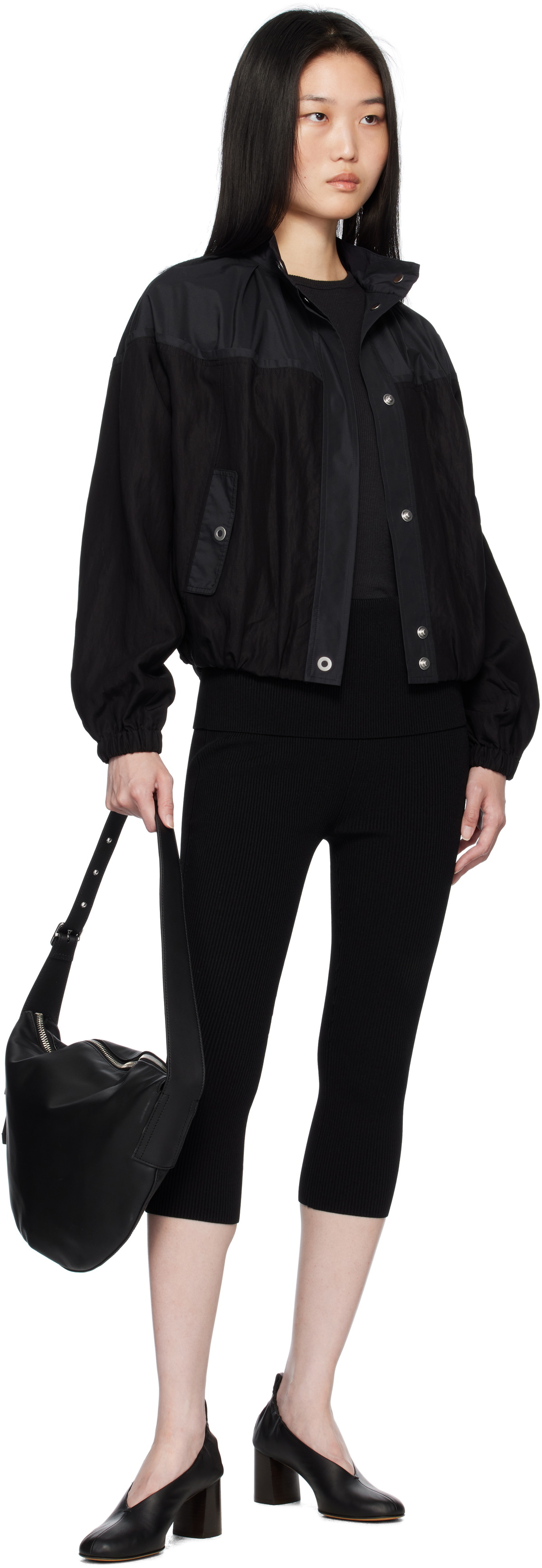 3.1 Phillip Lim Black & Navy Combo Track Jacket