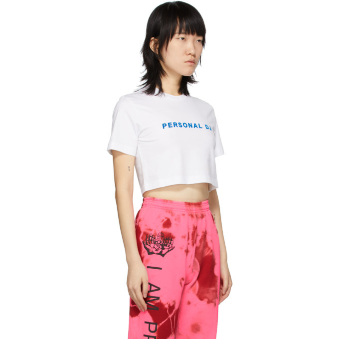 Kirin White Cropped Personal DJ T-Shirt