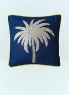 Les Ottomans Palms Embroidered Cushion