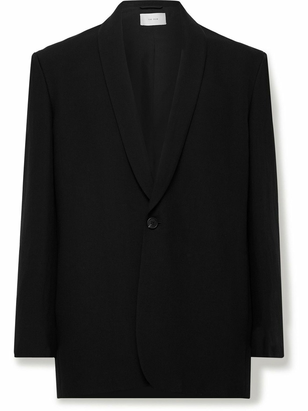 Photo: The Row - Manuel Shawl-Lapel Wool-Blend Suit Jacket - Black