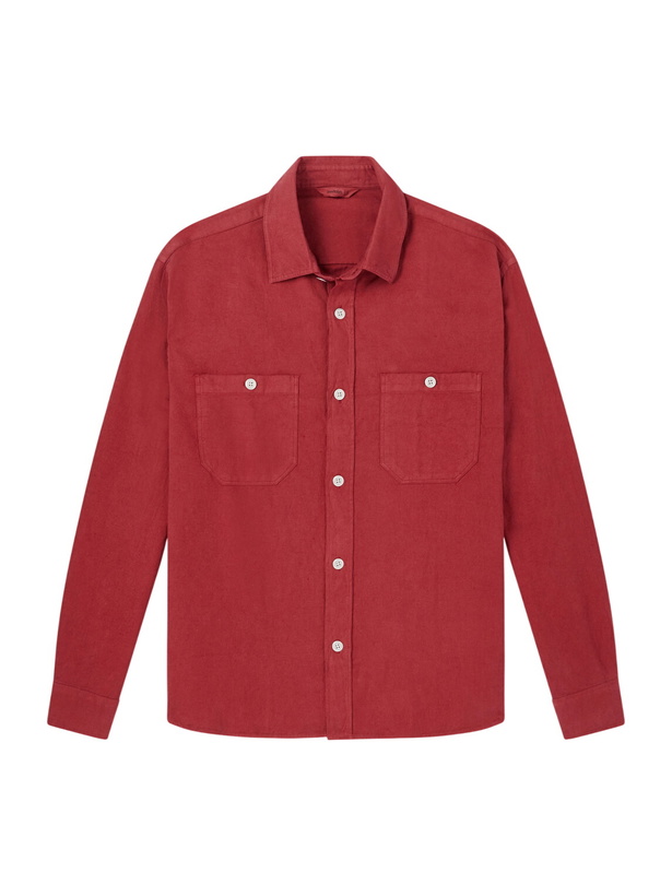 Photo: 3sixteen - Cotton and Linen-Blend Overshirt - Red