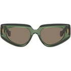 LOEWE Green Anagram Sunglasses