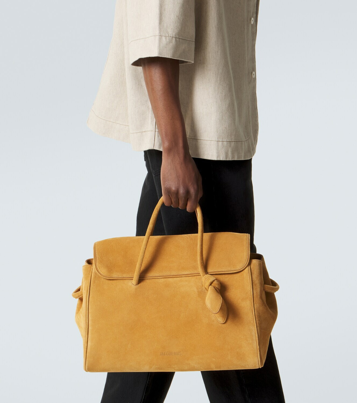 Jacquemus Turismo Large suede tote bag