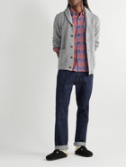 Faherty - Shawl-Collar Cotton and Cashmere-Blend Cardigan - Gray