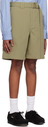 Róhe Khaki Relaxed Utility Shorts