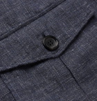 Connolly - Mélange Linen and Cotton-Blend Shirt Jacket - Blue