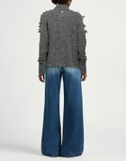 Manila Grace Womens Turtleneck Charcoal