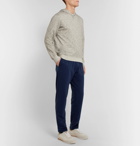 Ermenegildo Zegna - Slim-Fit Tapered Cotton-Blend Jersey Sweatpants - Navy
