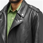 A.P.C. Men's x JW Anderson Morgan Leather Biker Jacket in Black