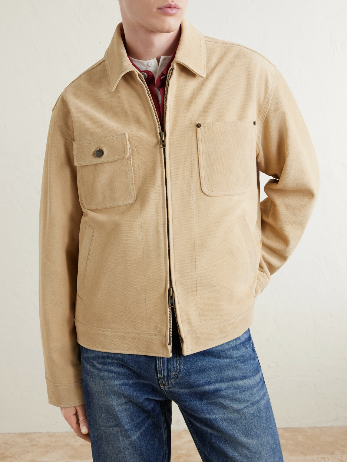 Aimé Leon Dore - Ranch Suede Jacket - Neutrals