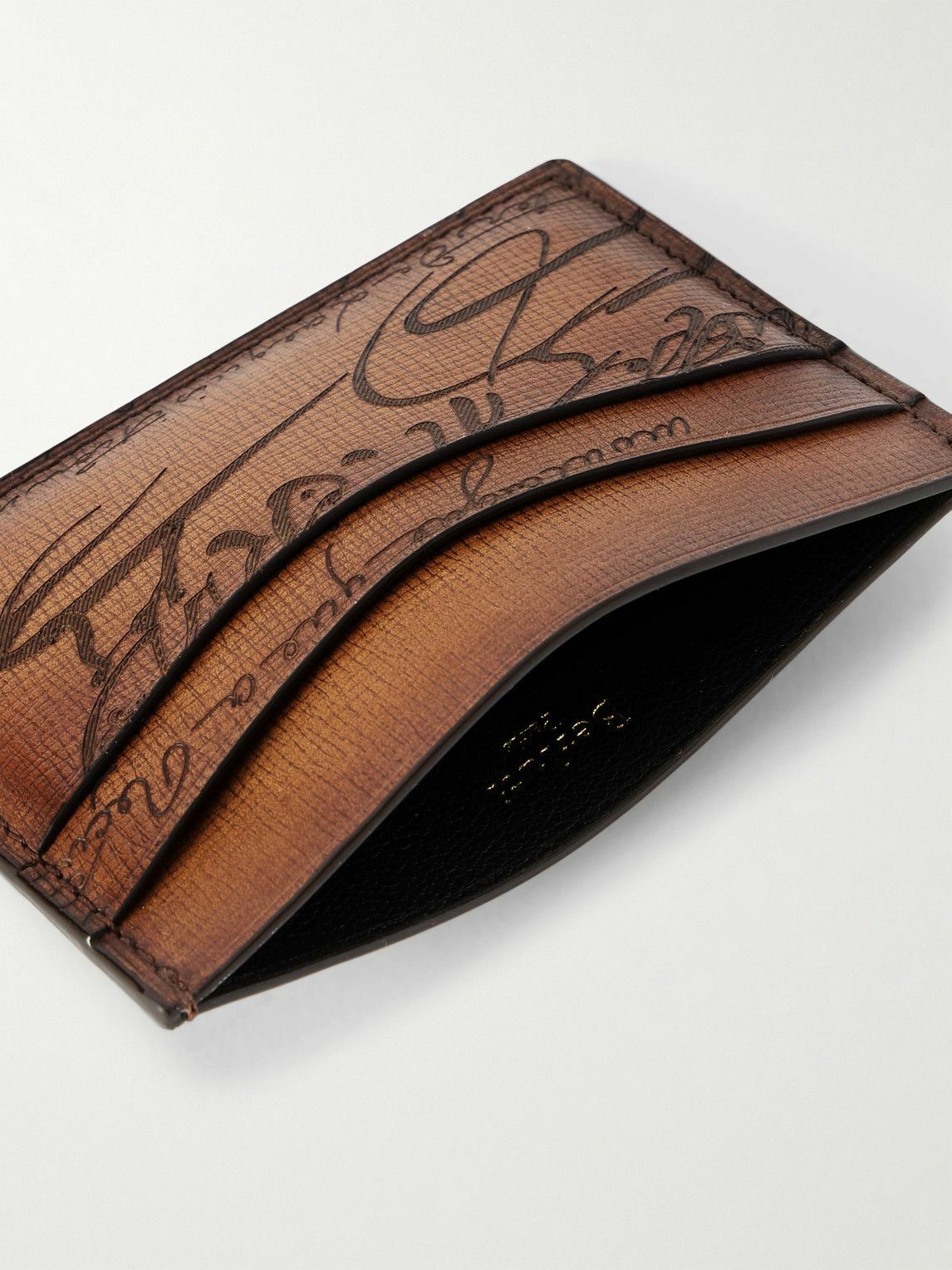 Berluti - Bambou Neo Scritto Venezia Leather Cardholder