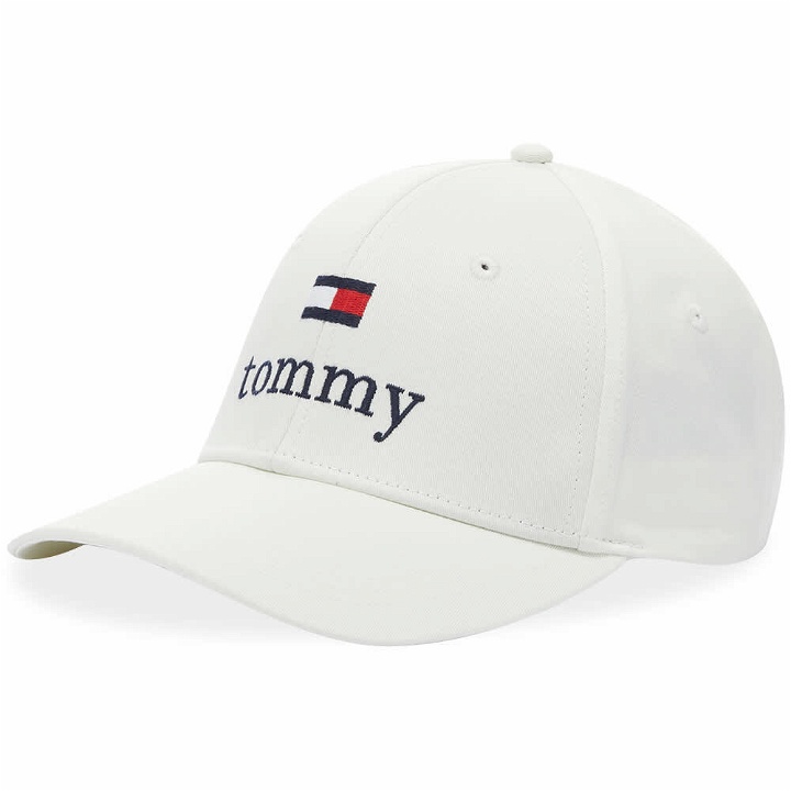Photo: Tommy Jeans Men's Logo Cap in Ancient White
