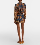Zimmermann Aster printed silk shorts