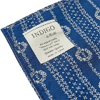 BasShu Cushion Cover in Indigo Floret Stripe