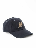Drake's - Appliquéd Cotton-Moleskin Baseball Cap