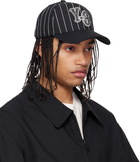 Y-3 Black Pinstripe Cap