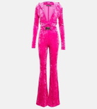 Versace - Medusa Biggie velvet jumpsuit