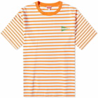 Kenzo Paris Men's Nautical Striped Oversize T-Shirt in Medium Orange