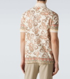 Etro Paisley cotton piqué polo shirt