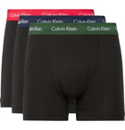 Calvin Klein Underwear - Three-Pack Stretch-Cotton Boxer Briefs - Black