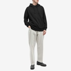 JW Anderson Men's Embroidered Logo Popover Hoodie in Black