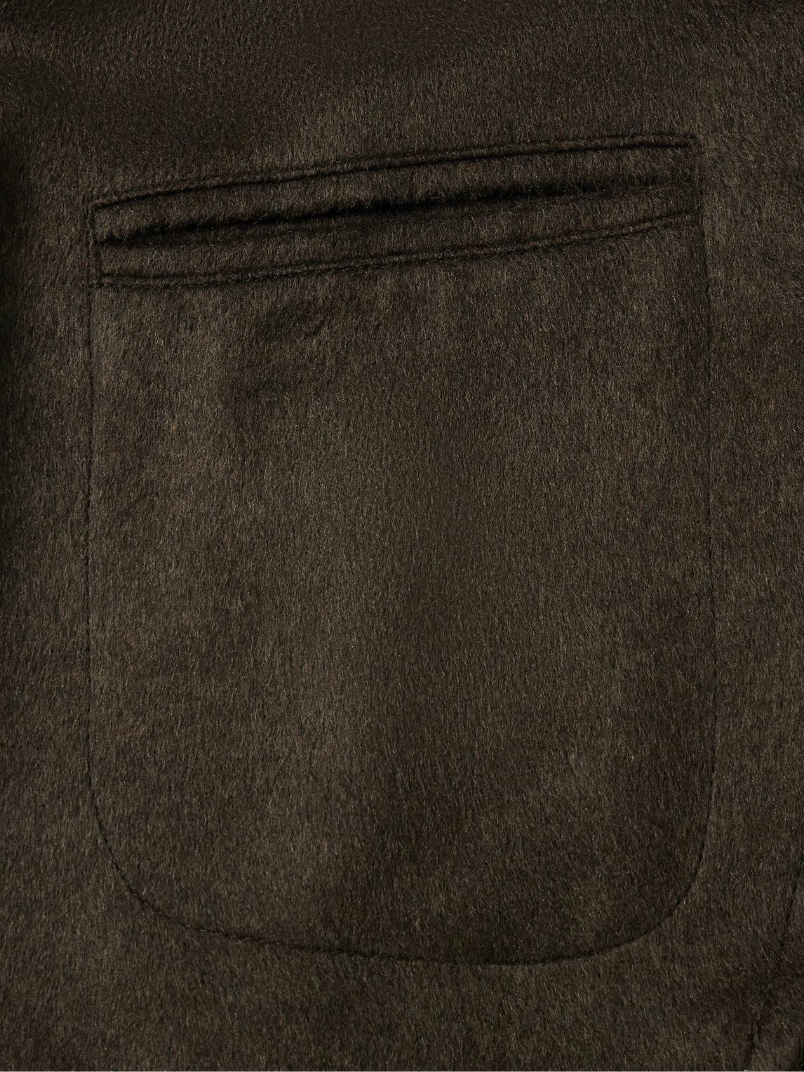 Stòffa - Unstructured Brushed-Silk Blazer - Brown