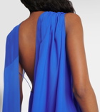 Givenchy Draped asymmetric silk satin gown