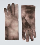 Satisfy CloudMerino tie-dye wool gloves