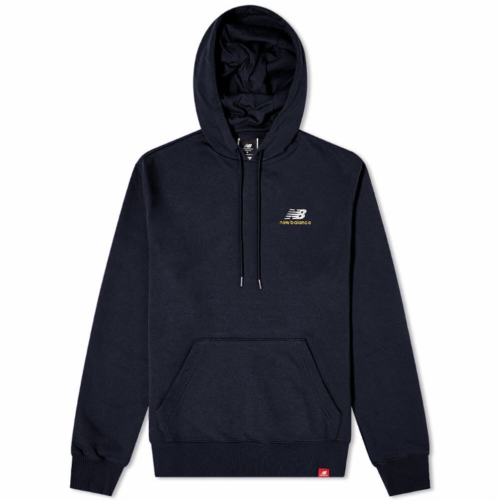 Photo: New Balance Men's NB Essentials Embroidered Hoody in Eclipse
