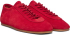 Dries Van Noten Red Suede Sneakers