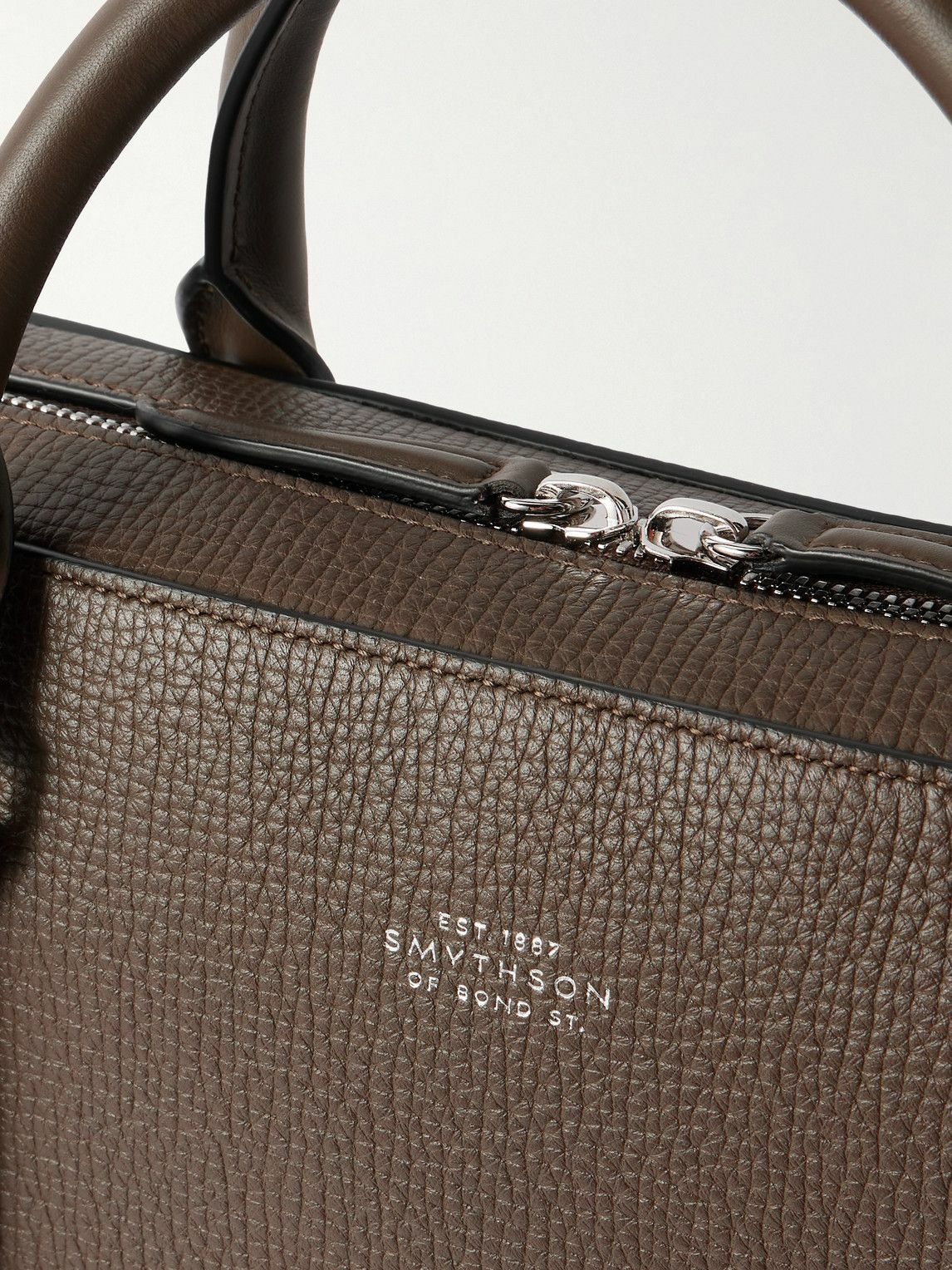 Smythson - Full-Grain Leather Briefcase