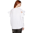 SJYP White Ribbon Tie Sweatshirt
