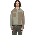 Eckhaus Latta Khaki and Brown Button-Down Desert Shirt