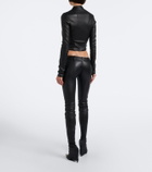 Gucci Leather slim pants