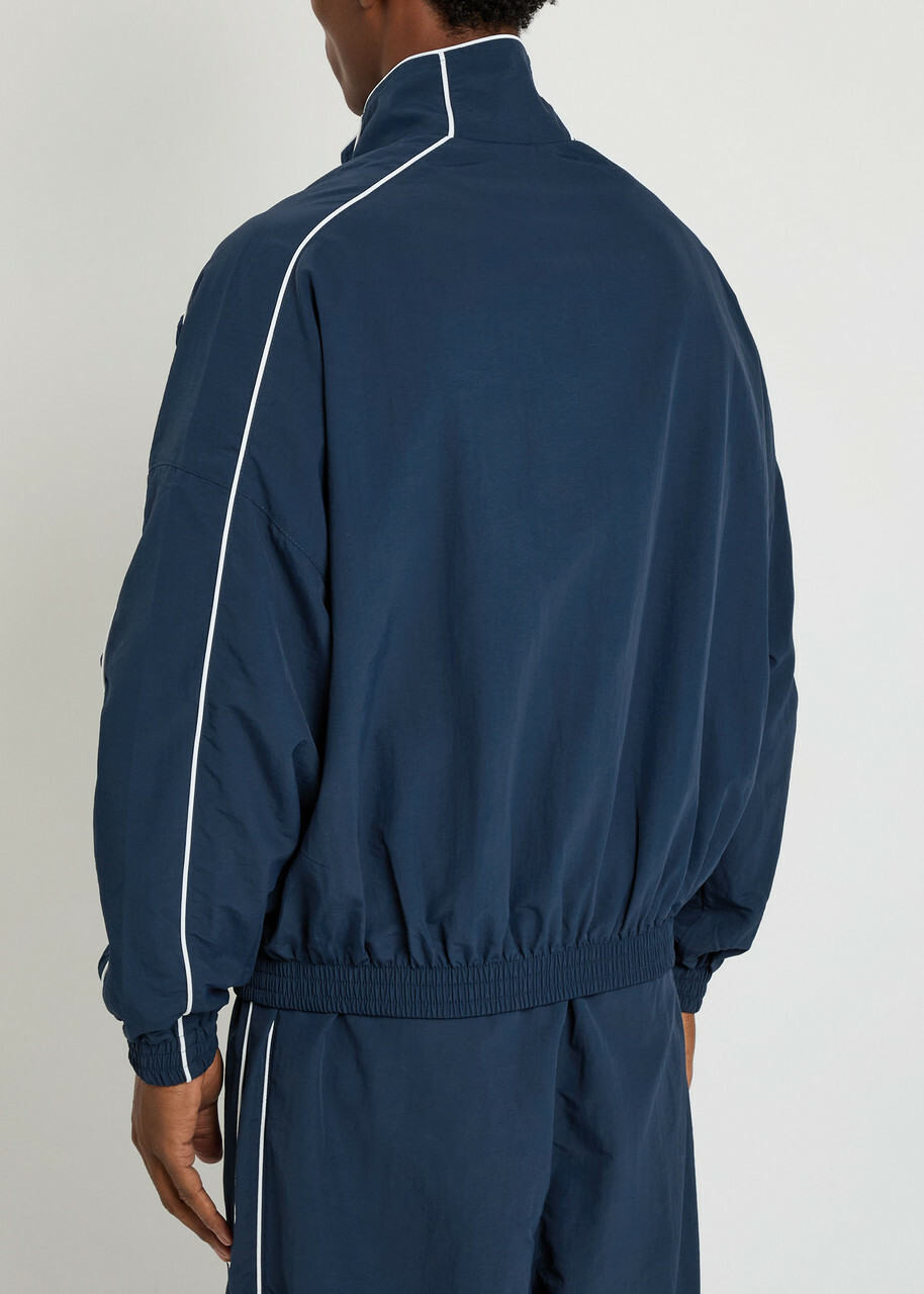 Willy Chavarria Bad Boy Logo-embroidered Shell Track Jacket Blue
