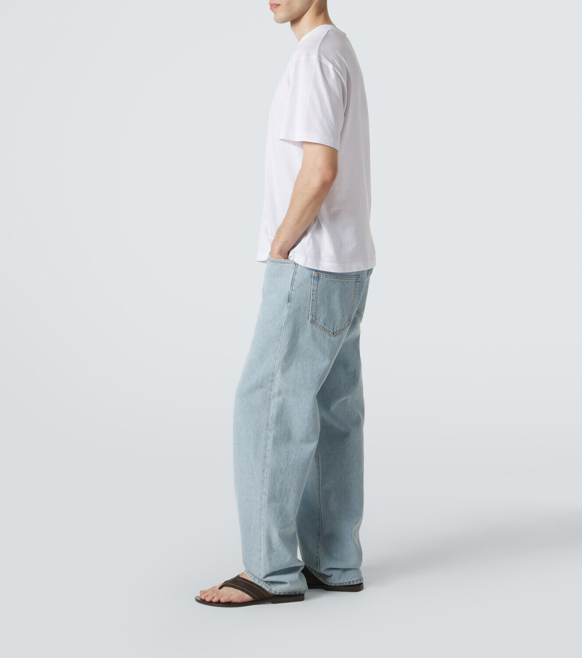 The Row Dan suede thong sandals