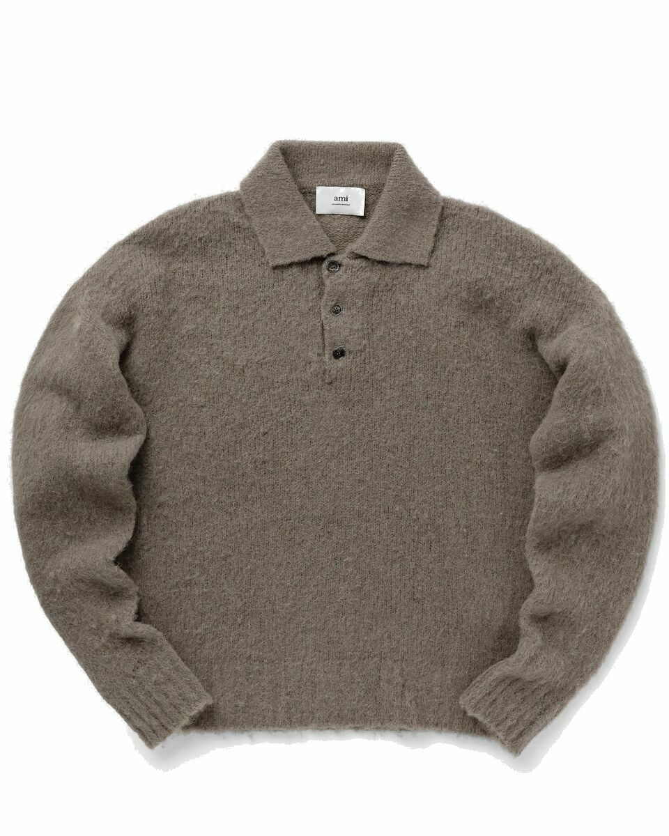 Photo: Ami Paris Polo Sweater Beige - Mens - Pullovers