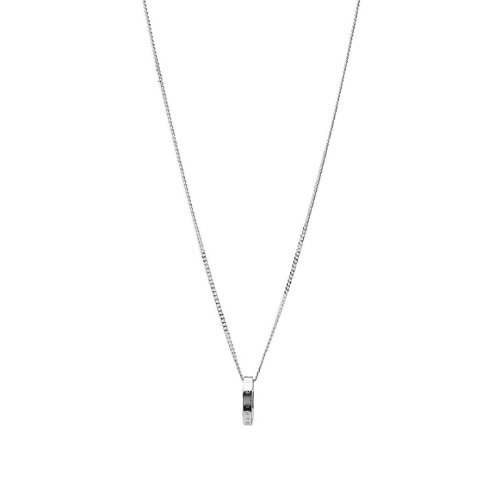 Photo: MM6 Maison Margiela Men's Ring Necklace in Silver