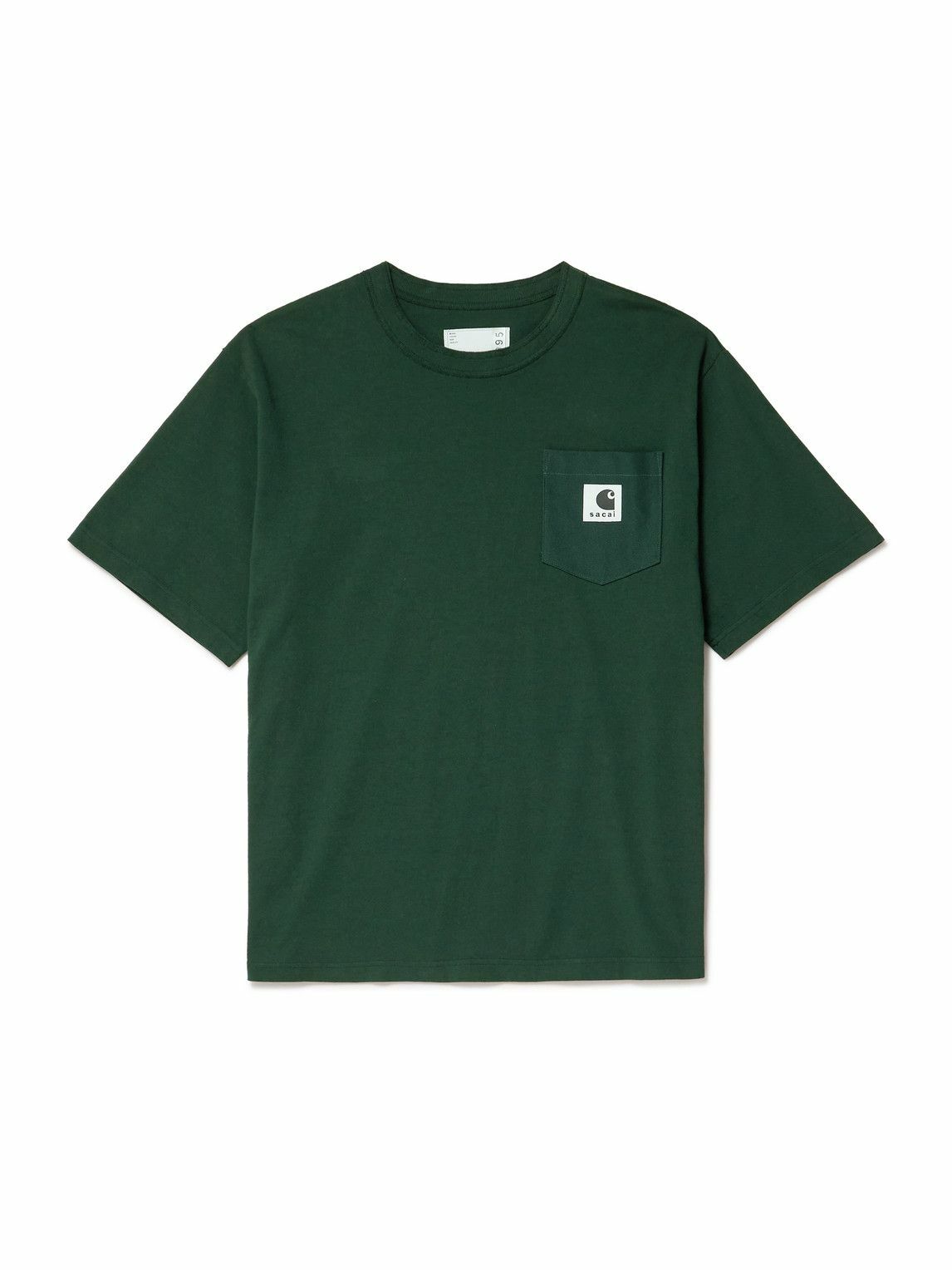 sacai White Zip T-Shirt Sacai