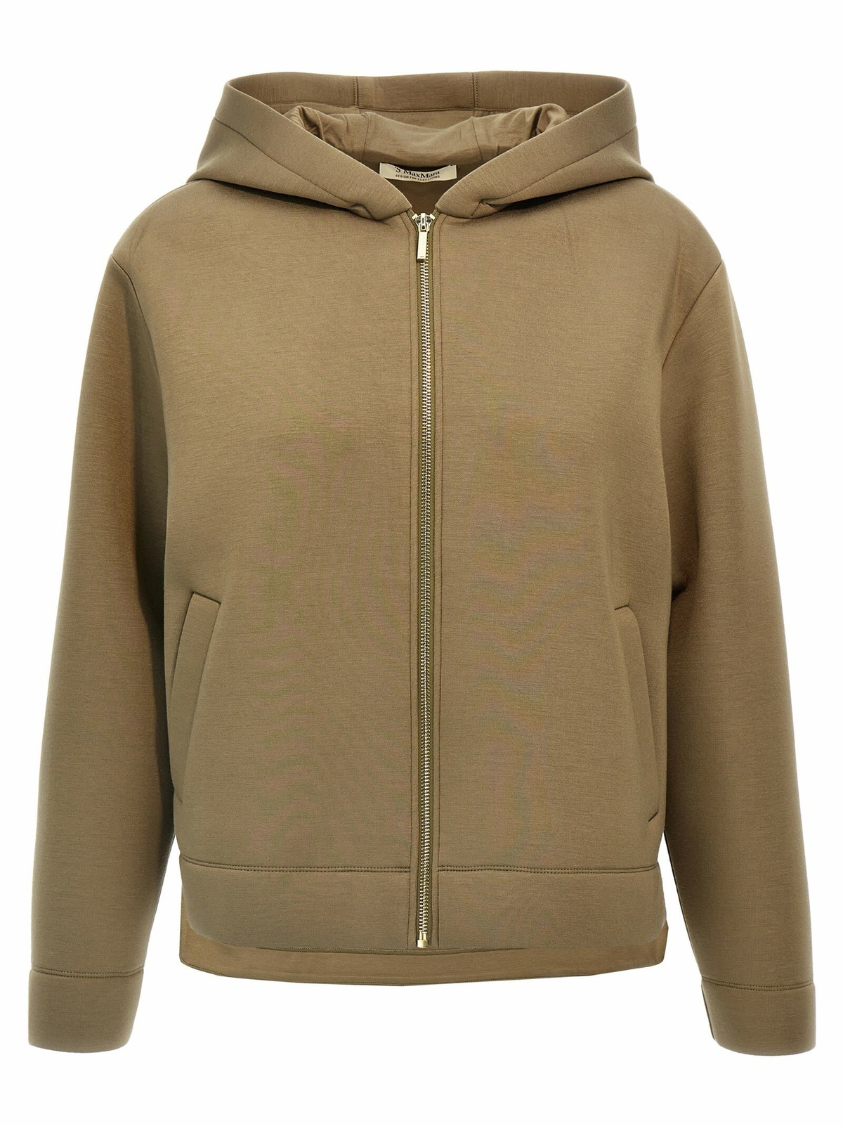 【S MAX MARA】HOODIE JACKET S Max Mara Agre logo cotton-blend jersey hoodie S Max Mara