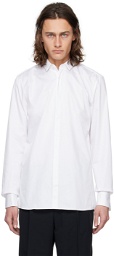 Hugo White Spread Collar Shirt