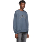 Amiri Blue College Logo Sweatshirt