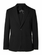Mr P. - Wool-Blend Seersucker Blazer - Black