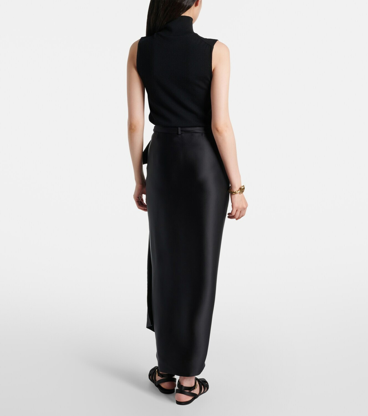 Loro Piana Corina silk satin maxi skirt