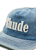 Rhude Logo-embroidered Denim cap - Light Blue - One Size