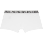 Versace Two-Pack White & Black Jersey Boxer Briefs
