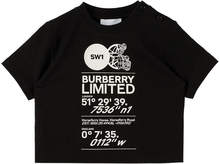 Photo: Burberry Baby Black Montage T-Shirt