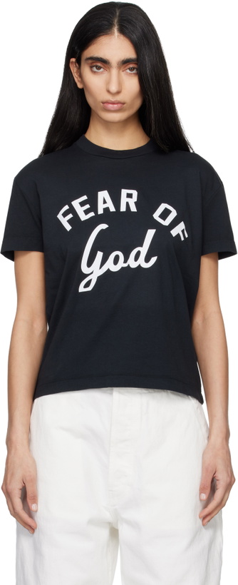 Photo: Fear of God Black Varsity T-shirt