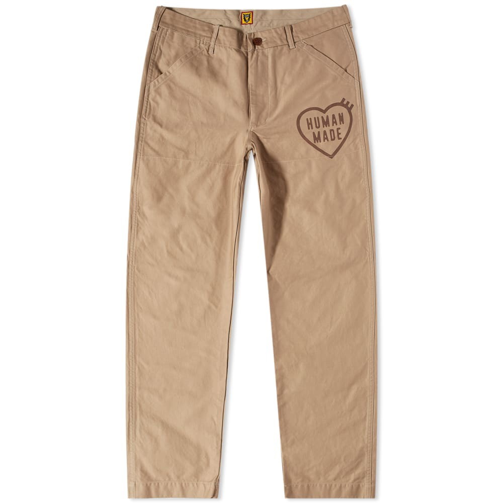 Human Made Men's Print Chino Pant in Beige