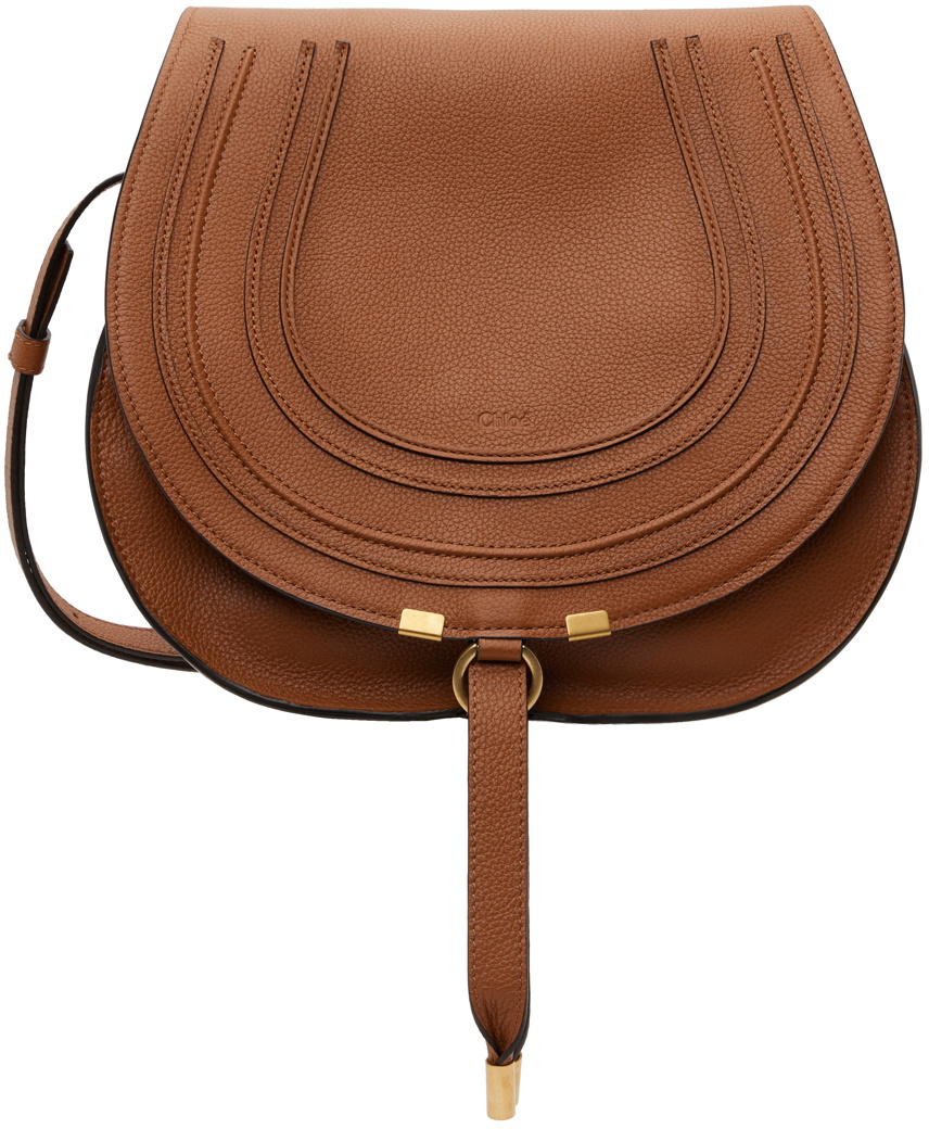 Chloé Tan Medium Marcie Saddle Bag